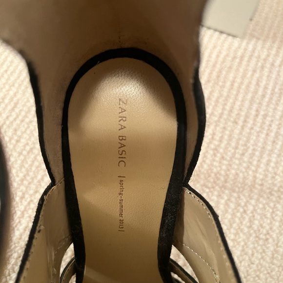 Zara black suede heels - Picture 3 of 4